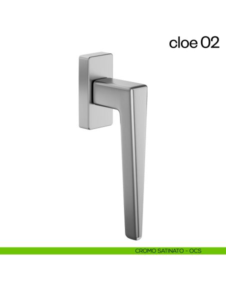Maniglia per finestra martellina DK Cloe 02 dnd cromo satinato