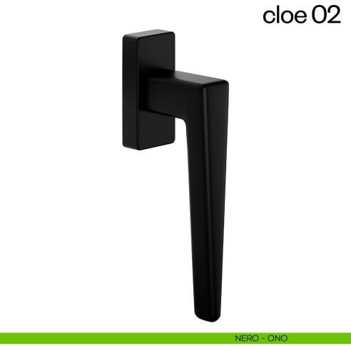 Maniglia per finestra martellina DK Cloe 02 dnd nero