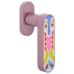 Maniglia per finestra martellina DK Crisalide Mini dnd porcellana