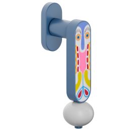 Maniglia per finestra martellina DK Crisalide dnd porcellana