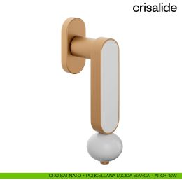 Maniglia per finestra martellina DK Crisalide dnd porcellana 2