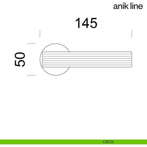 Maniglia per porta Anik Line dnd Handles cieca