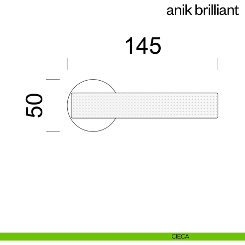 Maniglia per porta Anik Brilliant dnd Handles cieca