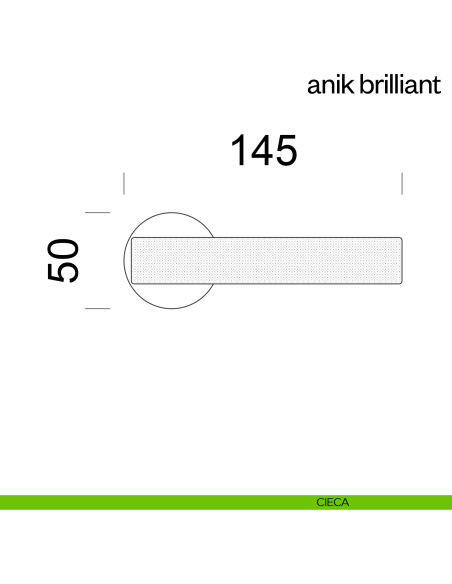 Maniglia per porta Anik Brilliant dnd Handles cieca