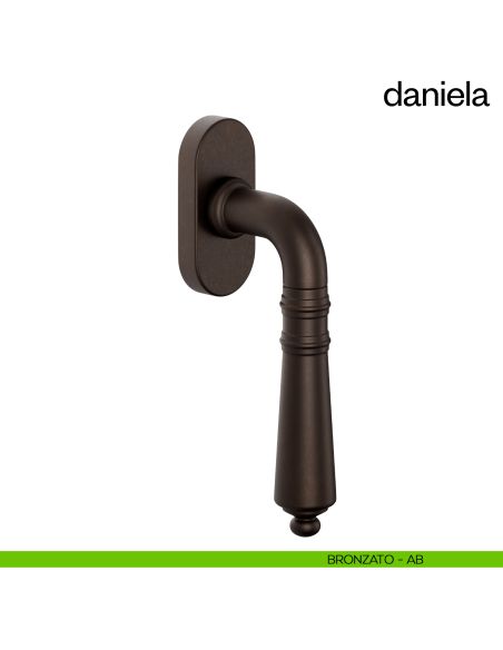Maniglia per finestra martellina DK Daniela dnd Handles bronzato