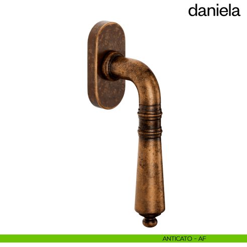 Maniglia per finestra martellina DK Daniela dnd Handles anticato