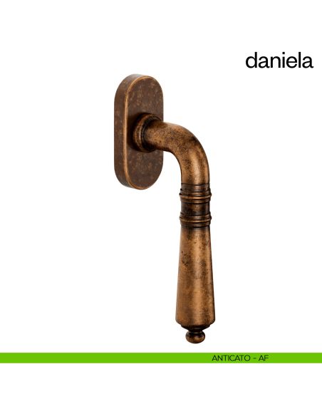 Maniglia per finestra martellina DK Daniela dnd Handles anticato
