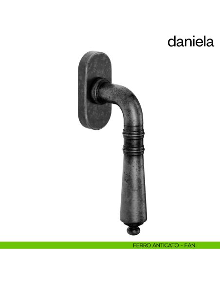 Maniglia per finestra martellina DK Daniela dnd Handles ferro anticato