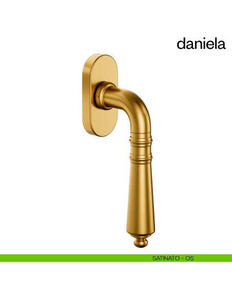 Maniglia per finestra martellina DK Daniela dnd Handles satinato