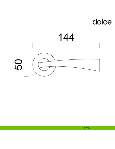 Maniglia per porta Dolce dnd Handles cieca