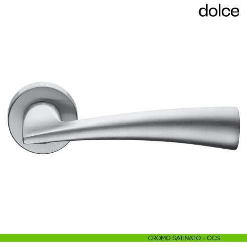 Maniglia per porta Dolce dnd Handles cromo satinato
