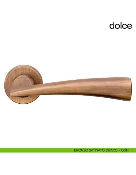 Maniglia per porta Dolce dnd Handles bronzo satinato opaco