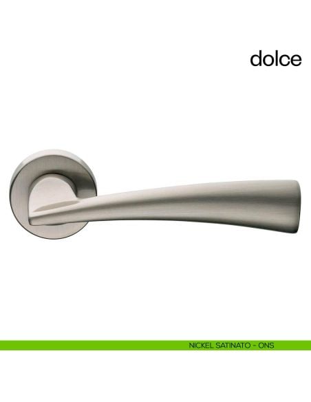 Maniglia per porta Dolce dnd Handles nickel satinato