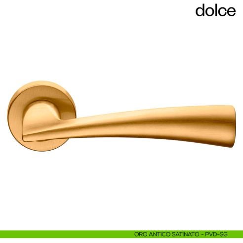 Maniglia per porta Dolce dnd Handles ottone antico satinato