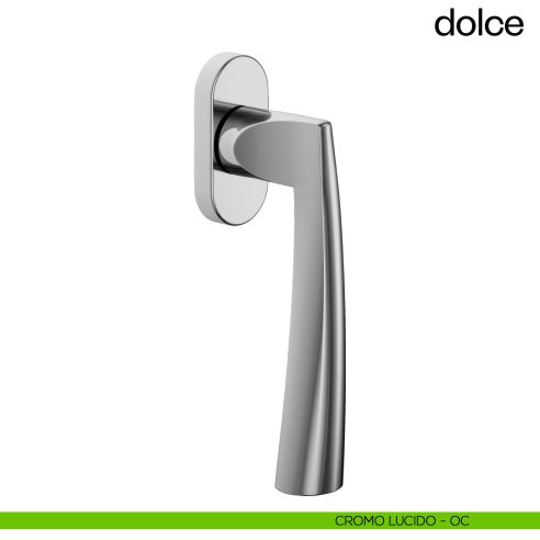 Maniglia per finestra martellina DK Dolce dnd cromo lucido