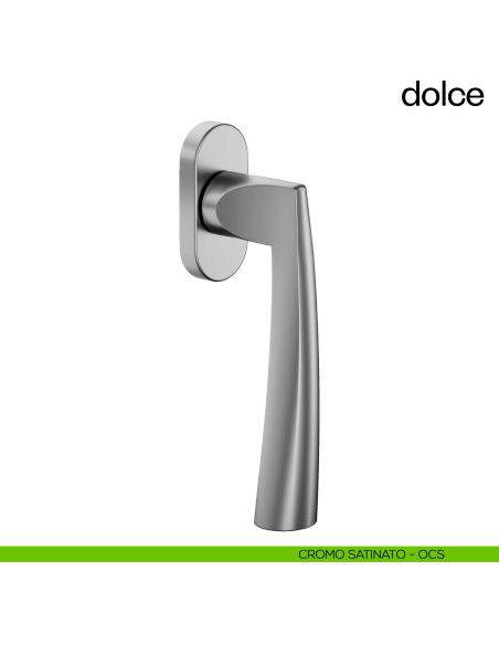 Maniglia per finestra martellina DK Dolce dnd cromo satinato
