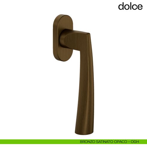 Maniglia per finestra martellina DK Dolce dnd bronzo satinato opaco