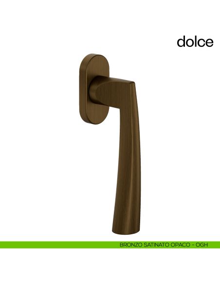 Maniglia per finestra martellina DK Dolce dnd bronzo satinato opaco