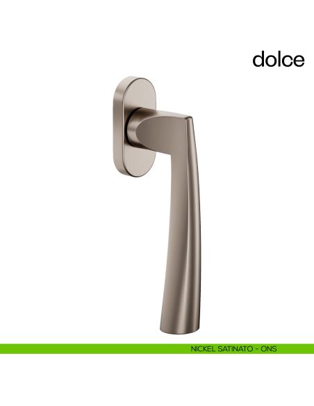 Maniglia per finestra martellina DK Dolce dnd nickel satinato