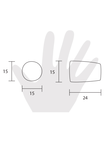 Pomello per mobile Estamp 8162 disegno