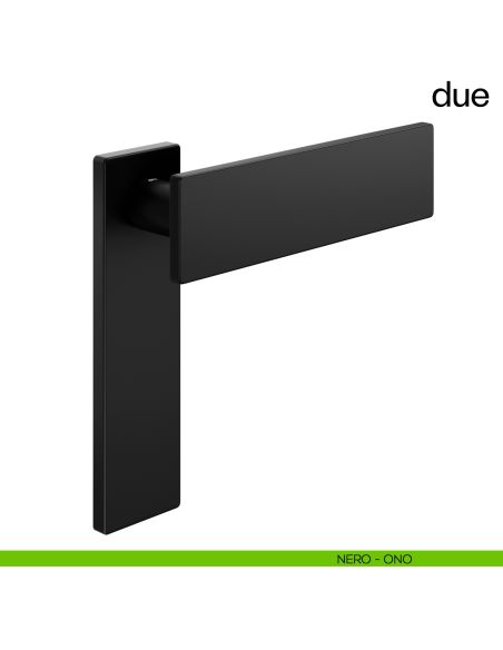 Maniglia per porta Due dnd handles cieca nero