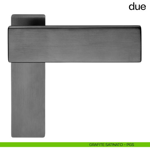 Maniglia per porta Due dnd handles grafite satinato