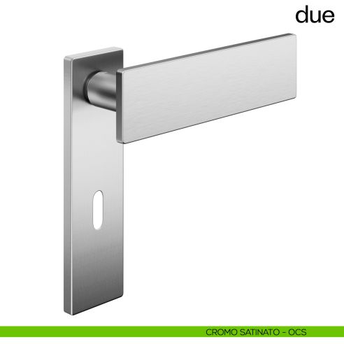Maniglia per porta Due dnd handles foro patent cromosat