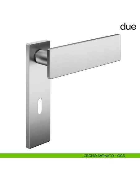 Maniglia per porta Due dnd handles foro patent cromosat
