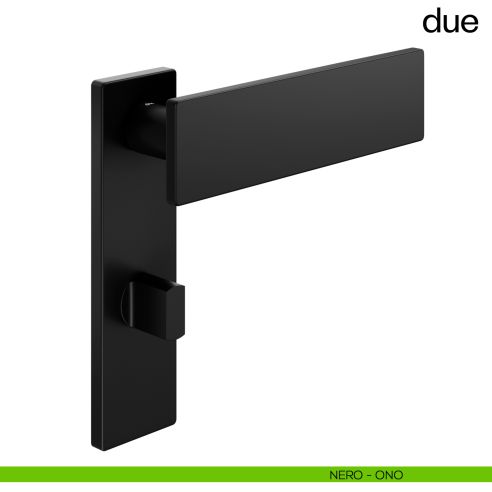 Maniglia per porta Due dnd handles nottolino wc nero