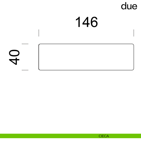 Maniglia per porta Due dnd handles su placca orizzontale cieca