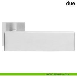 Maniglia per porta Due dnd handles con rosetta quadrata 2