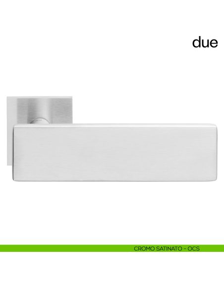 Due dnd handles con rosetta quadrata cromosat