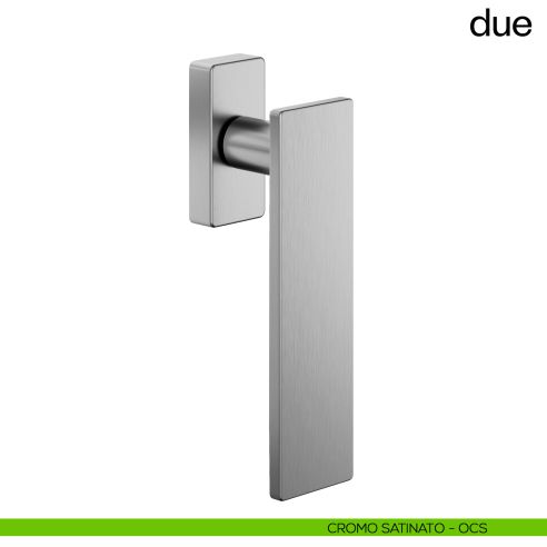 Maniglia per finestra martellina DK Due dnd cromo satinato