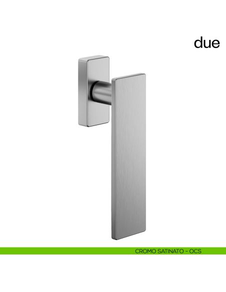 Maniglia per finestra martellina DK Due dnd cromo satinato