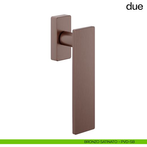 Maniglia per finestra martellina DK Due dnd bronzo satinato