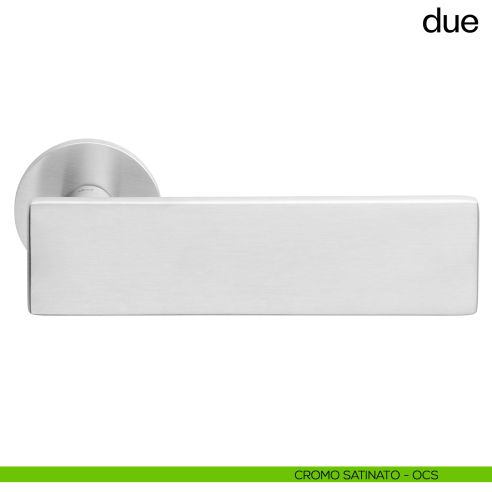 Due dnd handles con rosetta tonda cromosat