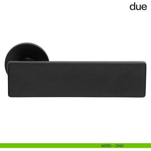 Due dnd handles con rosetta tonda nero