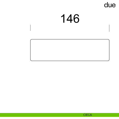 Maniglia per porta Due dnd handles con rosetta minimale Unico cieca