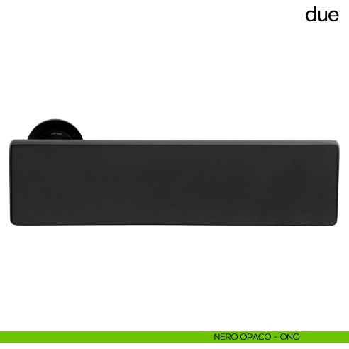 Maniglia per porta Due dnd handles con rosetta minimale Unico nero