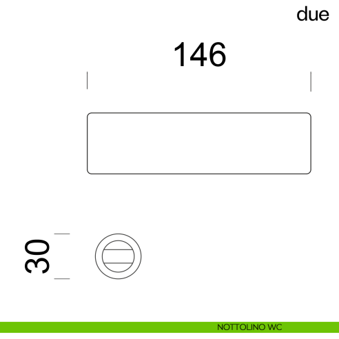 Maniglia per porta Due dnd handles con rosetta minimale Unico nottolino wc