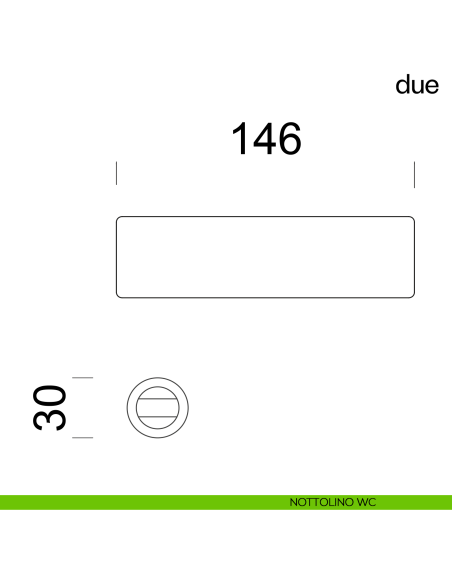Maniglia per porta Due dnd handles con rosetta minimale Unico nottolino wc