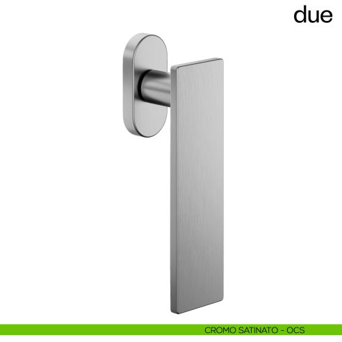 Maniglia per finestra martellina DK Due dnd cromo satinato