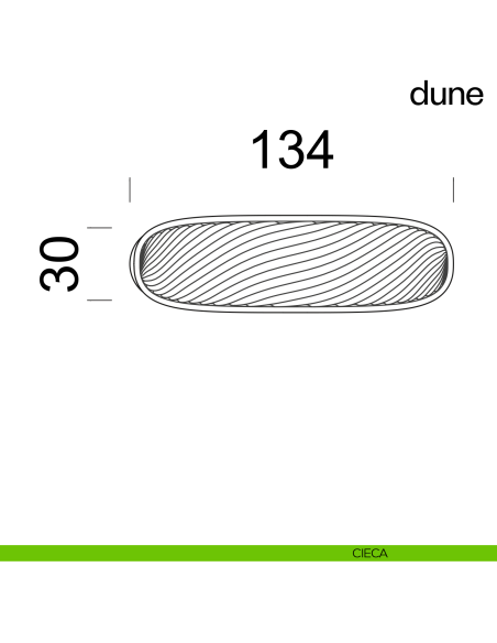 Maniglia per porta Dune dnd handles con porcellana lucida bianco sabbia con rosetta minimale Unico cieca