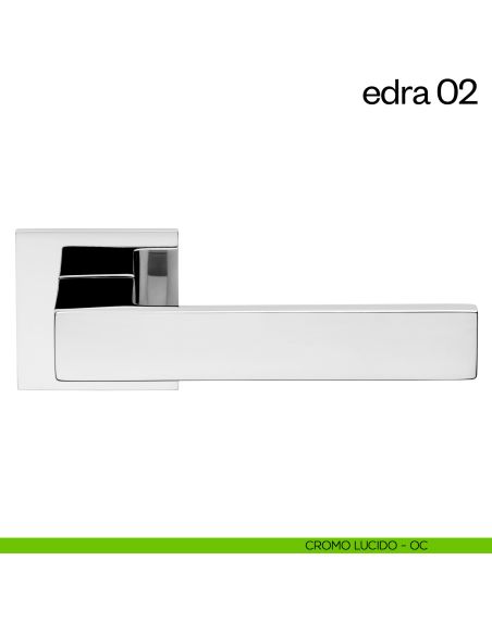 Maniglia per porta Edra 02 dnd Handles cromo lucido