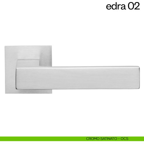 Maniglia per porta Edra 02 dnd Handles cromo satinato