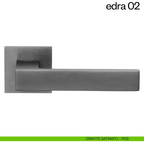 Maniglia per porta Edra 02 dnd Handles PVD grafite satinato