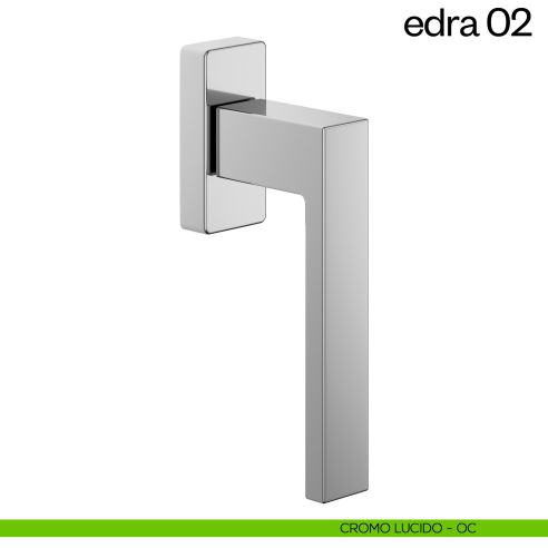 Maniglia per finestra martellina DK Edra 02 dnd cromo lucido