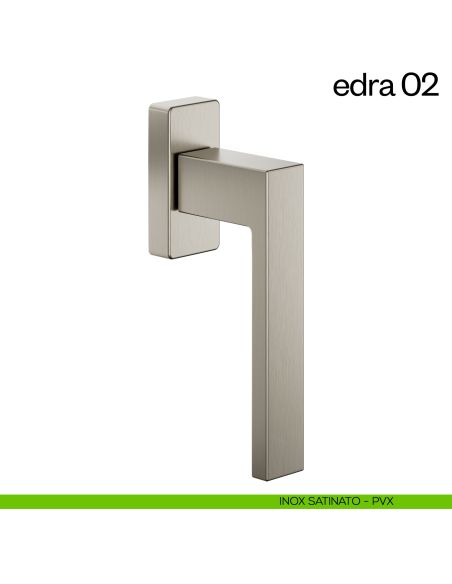 Maniglia per finestra martellina DK Edra 02 dnd PVD inox