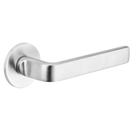 Maniglia per porta Elena dnd Handles con rosetta e bocchetta quadrata fine