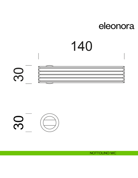 Maniglia per porta Eleonora dnd handles con rosetta minimale Unico nottolino wc